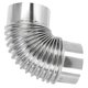 thumbnail image 3 of Wood Stove Pipe Flue Stainless Steel Chimney Exhaust Pipe Rustproof Elbow Exhaust Pipe, 3 of 4