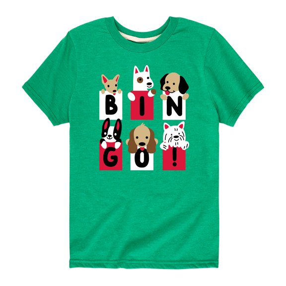 Instant Message - Bingo Dogs Boys' Short Sleeve Graphic T-Shirt