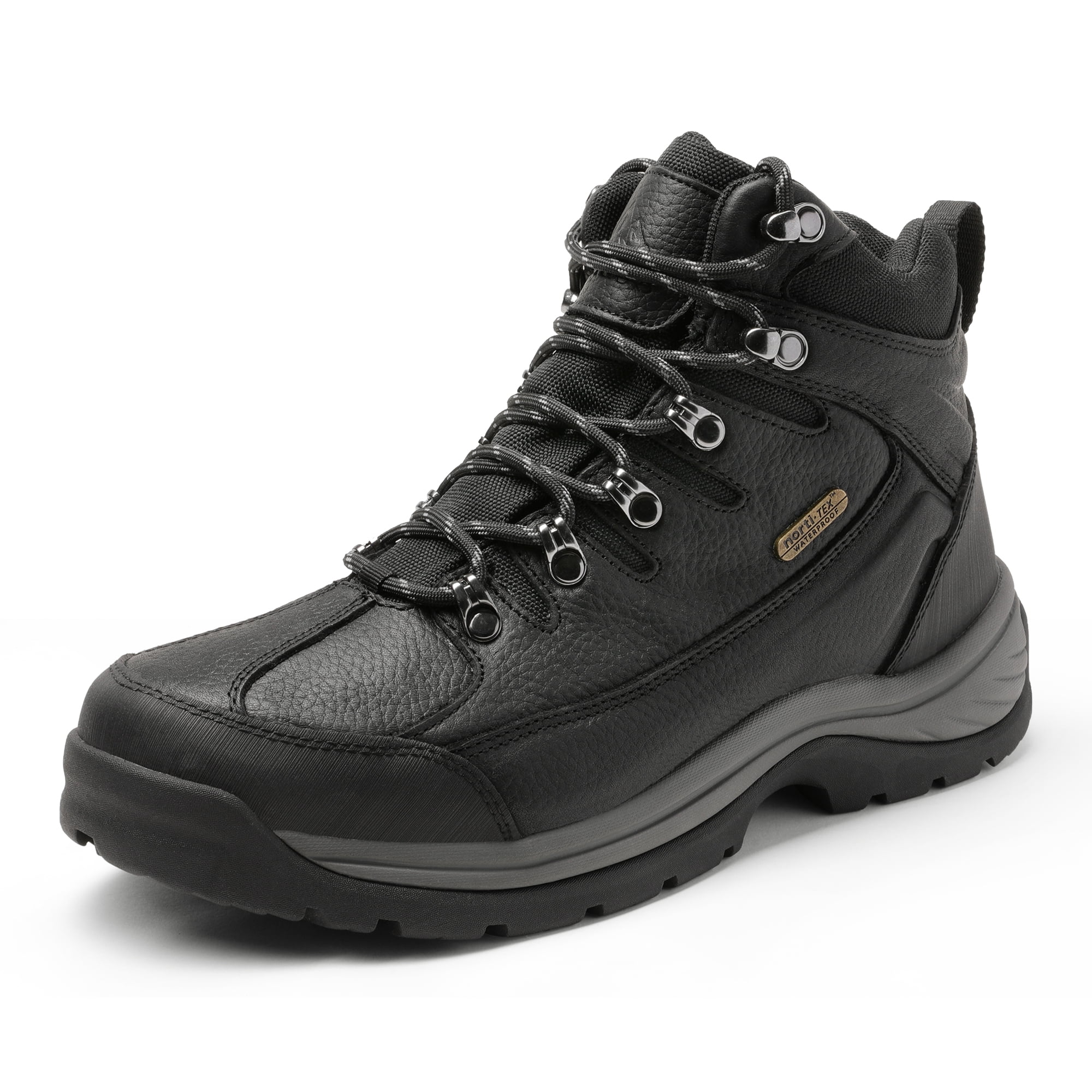 Mens Leather Work Safety Indestructible Shoes Steel Toe Waterproof Midsole Boots 