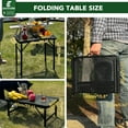 thumbnail image 4 of Small Folding Table, Easy for Storage, Compact and Portable Picnic Table for Grill, Outdoor Camping, Garden, Patio, Dining, BBQ, Party, Market, 2Ft (Small, Black), 4 of 8