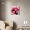 thumbnail image 4 of Lipstick Sparkle Girl Canvas Print Fashion Art Prints by Art Remedy, Silver Frame, 20 x 20, 4 of 6