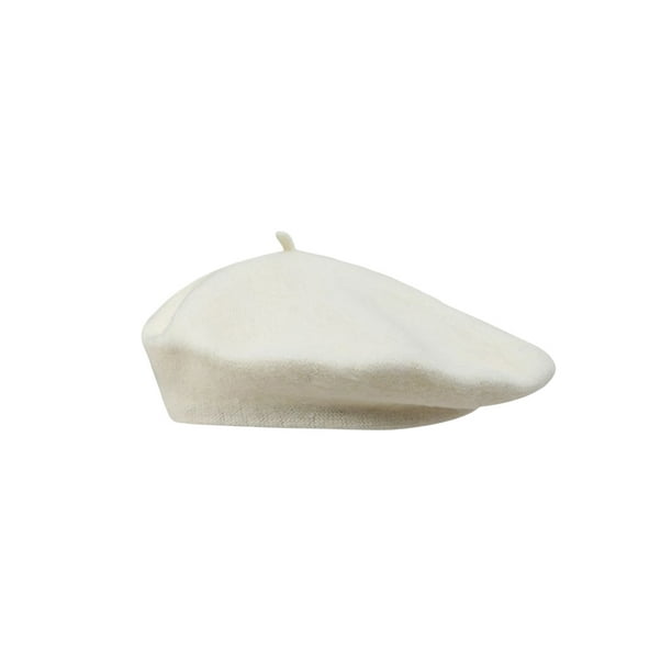 Qarigey Sombrero de boina para otoño e invierno para niña, gorro cálido elegante de estilo Vintage para mujer, gorros cálidos, accesorio para fiesta Sombreros Blanco Qarigey AP013143-12