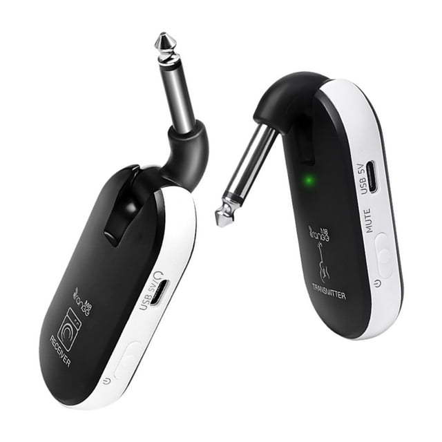 Transmisor Receptor de Audio Inalámbrico para Guitarra Eléctrica con Compacto de Instrumentos Musicales PP Latencia Baja Y Diseño Rotativo Ade