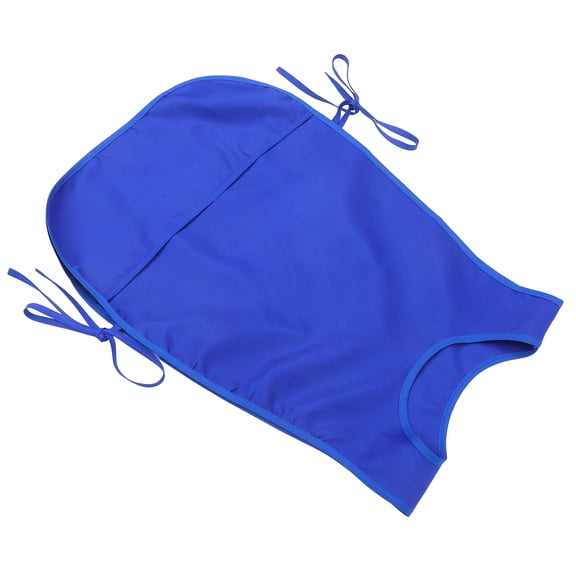 RENACLIPY 1Pack Blue Waterproof Vest Smock For Cleaning Workers With Pockets For Hair Salon