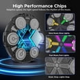 thumbnail image 5 of Hinzonek Music Boxing Machine, Smart Bluetooth Interactive Wall-Mounted Punching Pad Trainer with RGB Lights, Home Exercise Workout Gym Equipment, with Gloves, 5 of 9