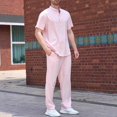 thumbnail image 1 of Ensemble Décontracté Mode Homme Confortable Manches Courtes Col Rabattu, 1 of 3
