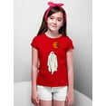 thumbnail image 2 of Ghost With Balloon Pumpkin Halloween Outfit Shirt Youth T-shirt, XL, Red, 2 of 6