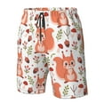 thumbnail image 5 of Kdxio Squirrel And Pattern Mens Casual Shorts - Drawstring Summer Beach Sports Shorts for Men, 5 of 9
