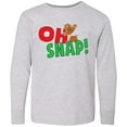thumbnail image 3 of Inktastic Oh Snap Long Sleeve Youth T-Shirt, 3 of 5