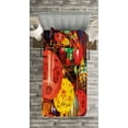 thumbnail image 3 of Ambesonne Folk Quilted Bedspread Set 2 Pcs, Focused Photo Chinese New Year, Twin Size, Multicolor, 3 of 3