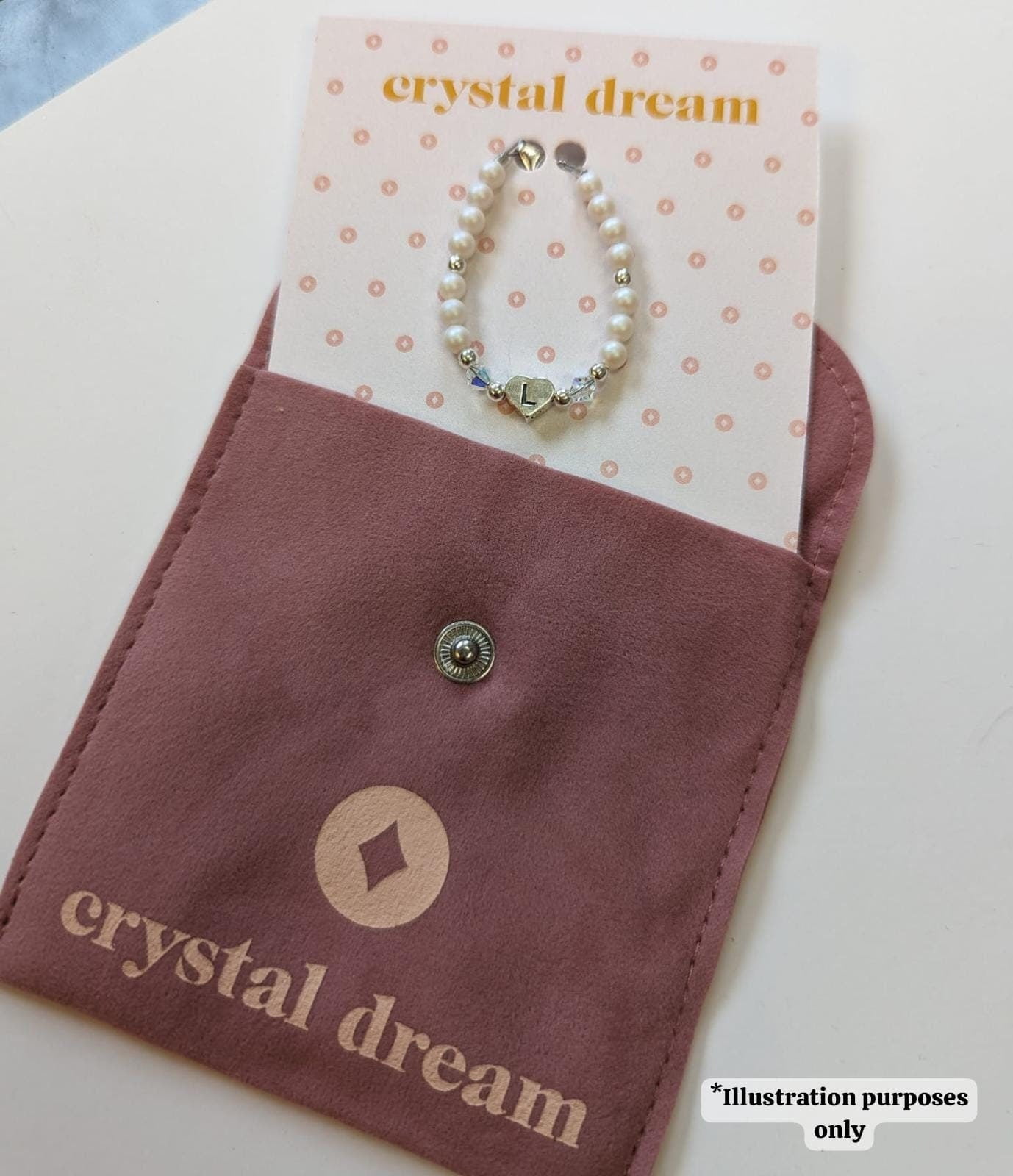 Unique 14kt Gold Filled Bracelet With Red Austrian Pearls, 14kt Gold Filled Heart Charm, Suitable For Infant/Child/Teen (B2123-R)