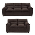 thumbnail image 1 of Sala 3-2 Cosmo 2 Piezas ( Sofá, Love Seat ) Chocolate para Sala, 1 of 11