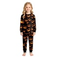 thumbnail image 2 of Leey-World Halloween Pajamas Girls Girls Pajama Set Long Sleeve Top Long Pants Pajamas Kids Halloween Cute Pattern Pj Sets Sleepwear, 2 of 9