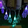 thumbnail image 6 of Vikakiooze Outdoor Halloween Decorations, Halloween Decorations LED Lanterns Ghost Festival Mood Lights Ghost Hand Battery Box Skull Light String, 6 of 6
