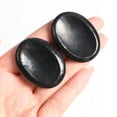 thumbnail image 2 of HOOUN Natural Shungite Worry Thumb Stone Crystal Pocket Palm Protection Reiki Healing-1PC (Random Pick), 2 of 8