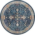 thumbnail image 2 of Rugs.com Lola Collection Rug – 5 Ft Round Navy Blue Medium Rug Perfect For Kitchens, Dining Rooms, 2 of 7