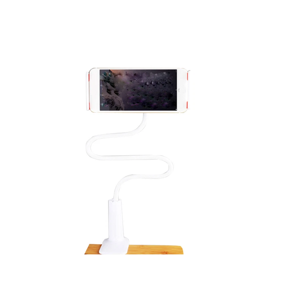 FLINT- Techtongda Flexible Desktop Bed Lazy Cell Phone Holder Bracket Mount Stand White