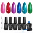 thumbnail image 1 of Set de esmaltes de uñas Beetles Pearl Gel 6 colores Mystic Flow Swirl, 1 of 7
