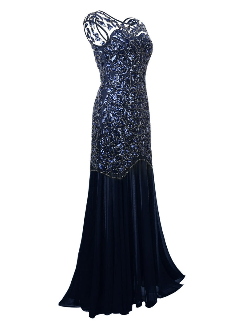 PrettyGuide Women's 1920s Vintage Sequin Dress Gatsby Flapper Formal Summer O Neck Glitter Long Mesh Evening Prom Dress - Walmart.com PrettyGuide Women's 1920s Vintage Sequin Dress Gatsby Flapper Formal Summer O Neck Glitter Long Mesh Evening Prom Dress - Walmart.com