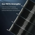 thumbnail image 2 of GEEETECH Black PETG 3D Printer Filament 1.75mm, Dimensional Accuracy +/-0.03mm, 1kg (2.2lbs) , 1080 Feet （330m）per Roll, Vacuum Packaging, Toughness Enhanced, Fit for Most 3D FDM Printer, 2 of 8
