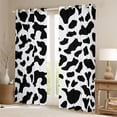 thumbnail image 2 of Homewish Cow Print Curtains Pack of 2 (42x84 Each) for Boys Girls,Black White Curtains Blackout,Farmhouse Animal Bedroom Curtains,Microfiber Bedroom Decor, 2 of 6