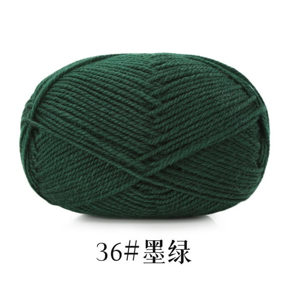 Namzi Soft Crochet Yarn,dark green- 1 roll Mercerized Cotton, Smooth for DIY Scarves, Hats & Home Crafts