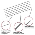 thumbnail image 5 of SINGER Quilt Basting Steel Hand-Sewing Needles, Size 7, 6 Pieces, 5 of 8
