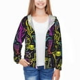 thumbnail image 3 of Cauagu Neon Bar Drinks Print Sun Protection Jacket for Teen,Full-Zipper Long Sleeve Sun Shirts with Pockets UV Hoodie Shirts Outdoor Athletic Jacket-X-Large, 3 of 7