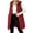 x361/Wine, variant on Jovrlynd Puffer Vest Women Hooded Zipper Button Long Quilted Vest Winter Coats with Pockets, S-2XL