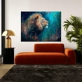 AEFER Lion Animal Kingdom 92 Canvas Art - Home Decor Wall Art Print ...