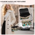 thumbnail image 3 of Pzuqiu Sunflower Aztec Women's Leather Crossbody Bag with Chain Strap Versatile Small Leather Crossbody Bags for Women Vintage Craftsmanship Trendy Gifts for Women, 3 of 7