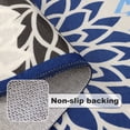 thumbnail image 2 of Runner Rugs for Hallway, Yamaziot 2'x6' Laundry Room Mat, Washable Non Slip Kitchen Rug, Floral Bathroom Floor Carpet Doormat, Blue, 2 of 9