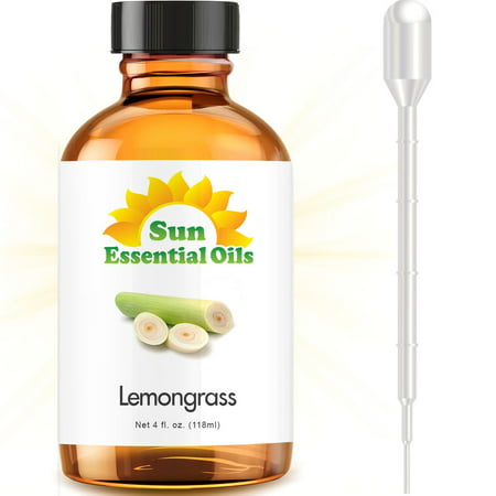 Lemongrass (Large 4 Ounce) Best Essential Oil (Best Oil For Back Pain)