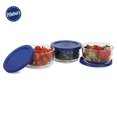 thumbnail image 2 of Ensemble de 6 récipients ronds en verre borosilicaté Pillsbury pour la conservation des aliments, 3 x 472 ml, 2 of 4