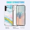 thumbnail image 5 of Case Compatible with Samsung Galaxy A14 5G Cases Samsung A14 5G Phone Case Ultra Thin Anti-Scratch Marble Protective case (Yellow-Green), 5 of 14