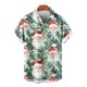 thumbnail image 4 of Blusa y camisa de manga corta con cuello vuelto para hombre, blusa informal de moda con cuello vuelto, blusa estampada de manga corta con botones, blusa de poliéster para hombre, 4 of 6