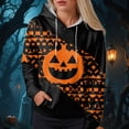 thumbnail image 2 of Godom Halloween Hoodies for Women 2025 cute Pumpkin Face Print Essentials Hoodie Sweatshirts Pullover, 2 of 6