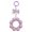 Taro purple, variant on Eye Catching Mobile Phone Chain Handmade Beaded Cellphone Lanyard For Women Girls Telephone Strap Jewelry Drop-resistant