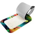 thumbnail image 2 of Square 2Pack PU Leather Chameleon Cruise Luggage Tag with Privacy Cover and Name ID Tag for Travel Handbags Backpacks Luggage Tags, 2 of 6