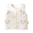 thumbnail image 2 of Baby Clothes for Girls Warm Sleeveless Top For 0 To 2 Year Old, Fall And Winter Inner Quilted Sleeveless Top, Three-layer Warm Sleeveless Top Girls Clothes on Clearance, 2 of 7