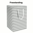 thumbnail image 3 of 2 Pack 75L Laundry Hamper Collapsible-Large  Laundry Baskets,Freestanding Waterproof Clothes Hamper with Easy Carry Handles in Laundry Room Bedroom Bathroom College Dorm for Adults,Gradient Grey, 3 of 9