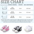 thumbnail image 7 of Bonario Baby Girls Boys 2 Pairs Shoes Infant Canvas High-Top Ankle Sneakers for First Walkers 0-18M, 7 of 7