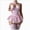 Pink, variant on Choker Corset Underwire Lace Sheer Garter Stockings Babydoll Lingerie Set with Thong 4 Piece Outfits (Blue,XL)