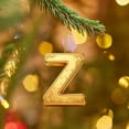 thumbnail image 3 of Golden 26 Alphabet Christmas 2D Acrylic Ornaments - 1pc 3.1in(8cm) Cute Backpack & Car Pendant Decor, Festive Holiday Letter Hanging Accessories for Christmas Tree Home Decoration, Z, 3 of 7