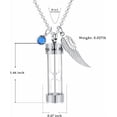 thumbnail image 2 of Cremation Urn Necklace for Ashes Timeless Hourglass Memorial Pendant Keepsake Jewelry for Human Pet Ashes, 2 of 7