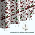 thumbnail image 6 of White Christmas Animal and Car Pattern Shower Curtain 36"x72" ,Bathroom Decorative Shower Curtains Set with 12 Hooks,Modern Waterproof Washable Shower Curtain, 6 of 6