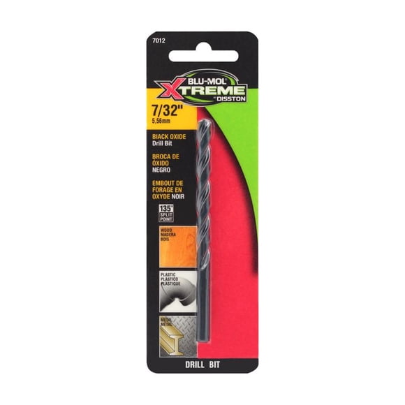 Broca Blu-Mol Xtreme de acero con alto contenido de carbono 7/32 en 1 paquete