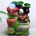 thumbnail image 2 of Fuente de agua de mesa, pequeño adorno de escritorio con rocalla, decoración del hogar, enchufe europeo AC220V-240V, 2 of 9