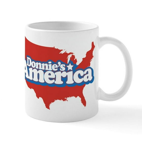 CafePress - Donnie's America Continent Mug - 11 oz Ceramic Mug - Novelty Coffee Tea Cup
