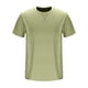 thumbnail image 5 of Playera Elvqul de Hombre Algodón Stretch Manga Corta Liso Verde Playa Cuello Redondo, 5 of 6